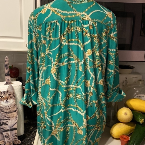 E womens j.t.b. casual stretch 3/4 sleeve pullover plus size top 2X - Picture 2 of 4